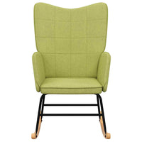 Sedia a Dondolo Verde in Tessuto 328012