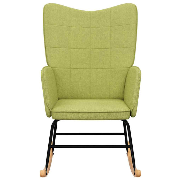 Sedia a Dondolo Verde in Tessuto 328012