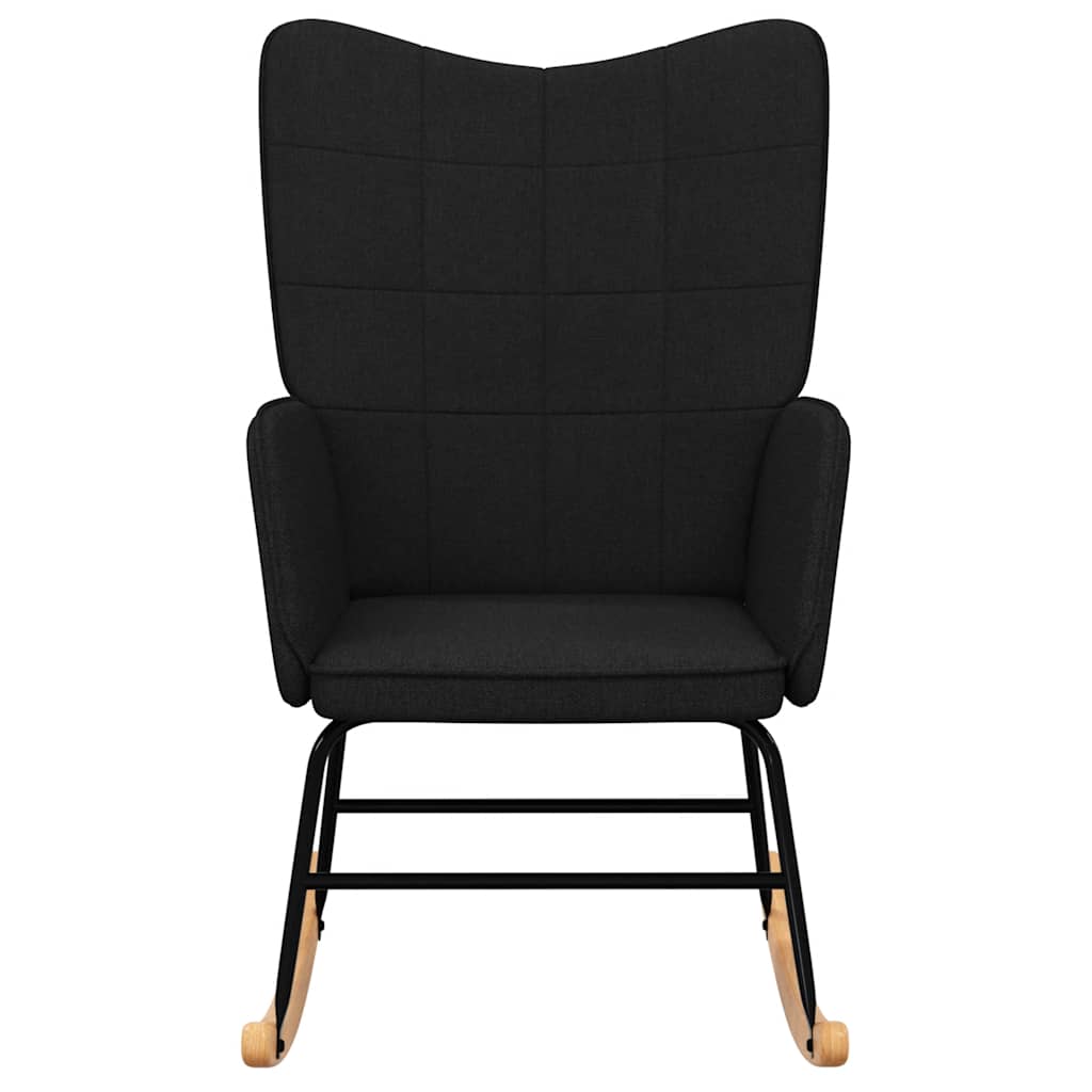 Sedia a Dondolo Nera in Tessuto 328013