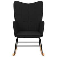 Sedia a Dondolo Nera in Tessuto 328013