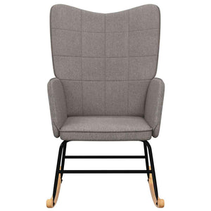 Sedia a Dondolo Grigio Talpa in Tessuto 328016
