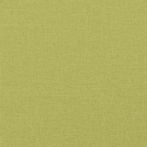 Poltrona a Dondolo con Poggiapiedi Verde in Tessuto 328023