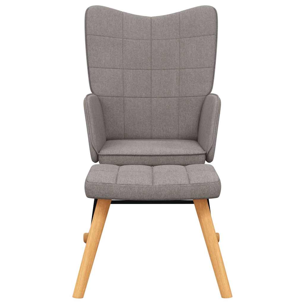 Poltrona a Dondolo con Poggiapiedi Talpa in Tessutocod mxl 96538