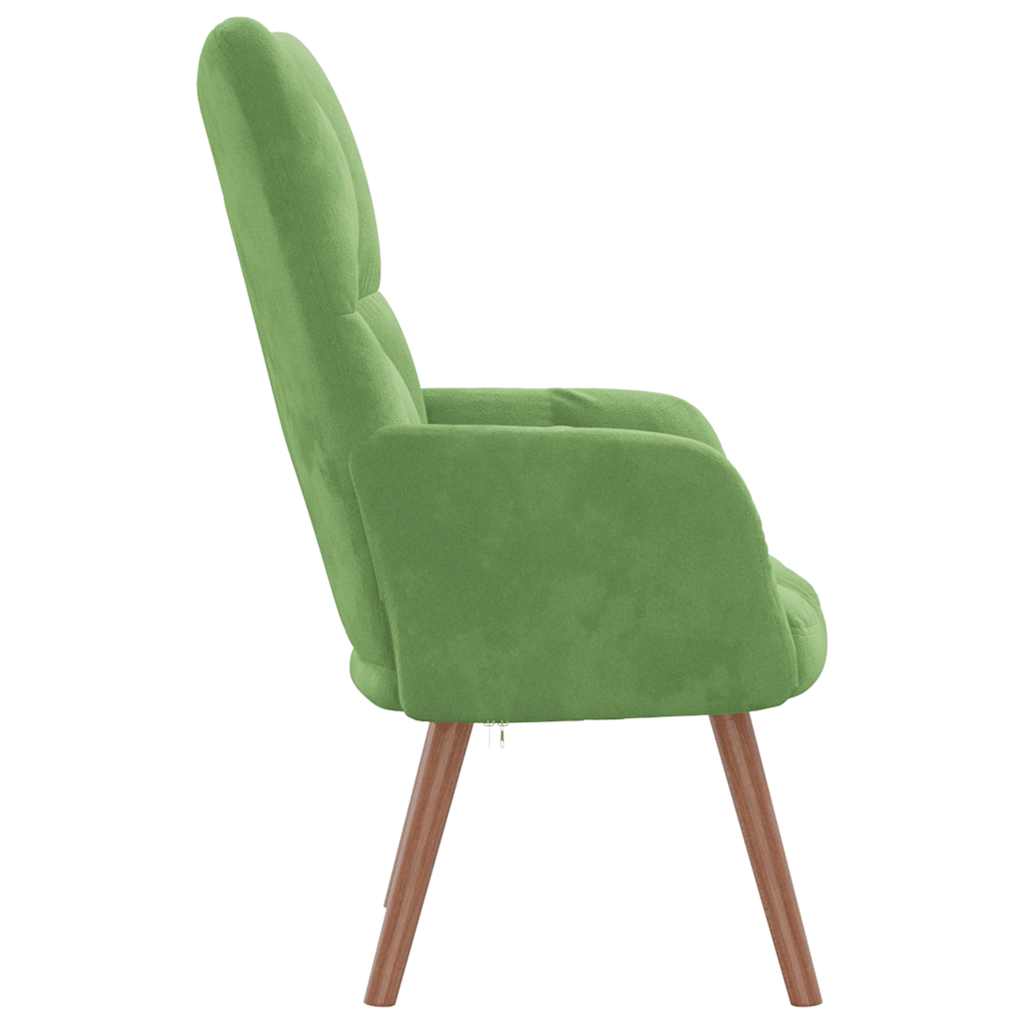 Poltrona Relax Verde Chiaro in Velluto cod mxl 15024