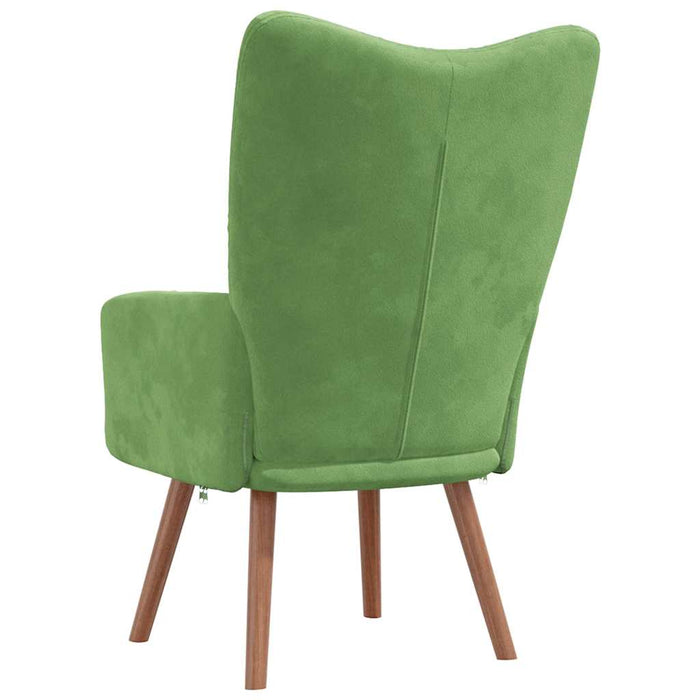 Poltrona Relax Verde Chiaro in Velluto cod mxl 15024