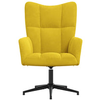 Sedia Relax Giallo Senape in Velluto cod mxl 8923