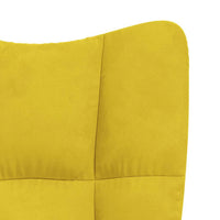Sedia Relax Giallo Senape in Velluto cod mxl 8923