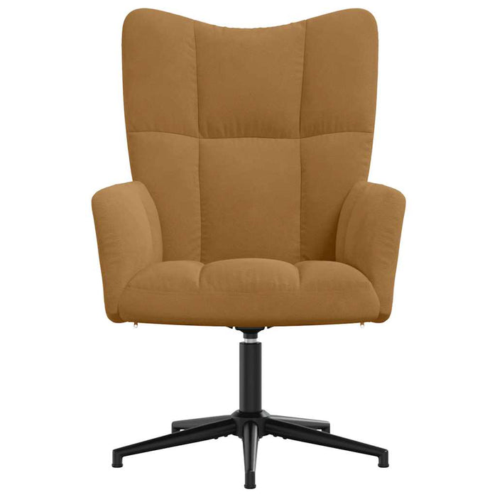 vidaXL Sedia Relax Marrone in Velluto