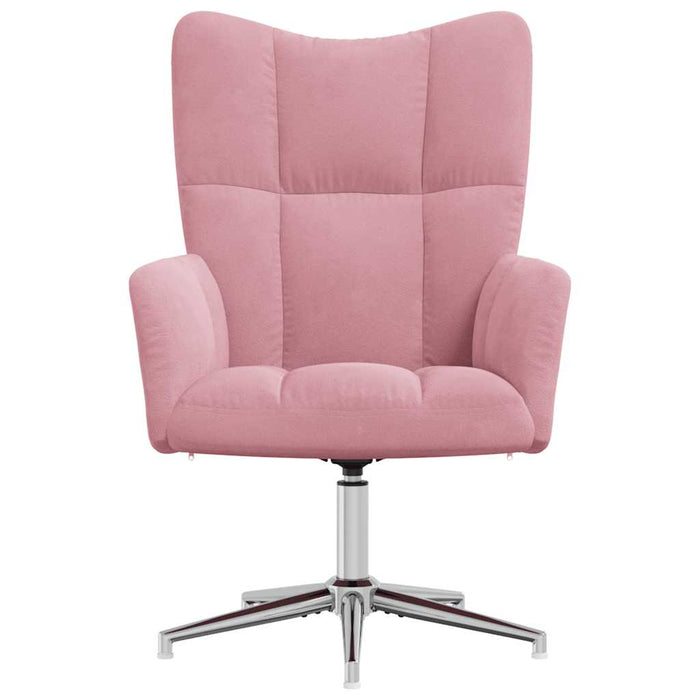Sedia Relax Rosa in Velluto 328121