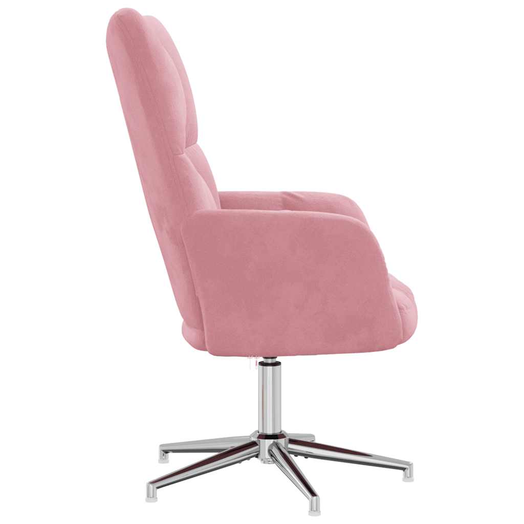 Sedia Relax Rosa in Velluto 328121
