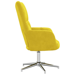 Sedia Relax Giallo Senape in Velluto 328124
