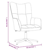 vidaXL Sedia Relax Marrone in Velluto