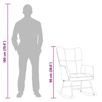 Sedia da Pranzo Verde Scuro in Velluto 328141