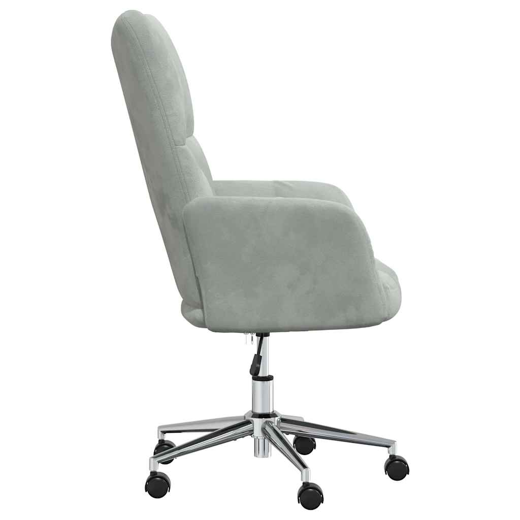Sedia Relax Grigio Chiaro in Velluto 328161