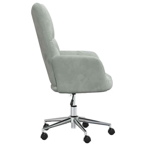 Sedia Relax Grigio Chiaro in Velluto 328161