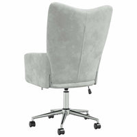 Sedia Relax Grigio Chiaro in Velluto 328161