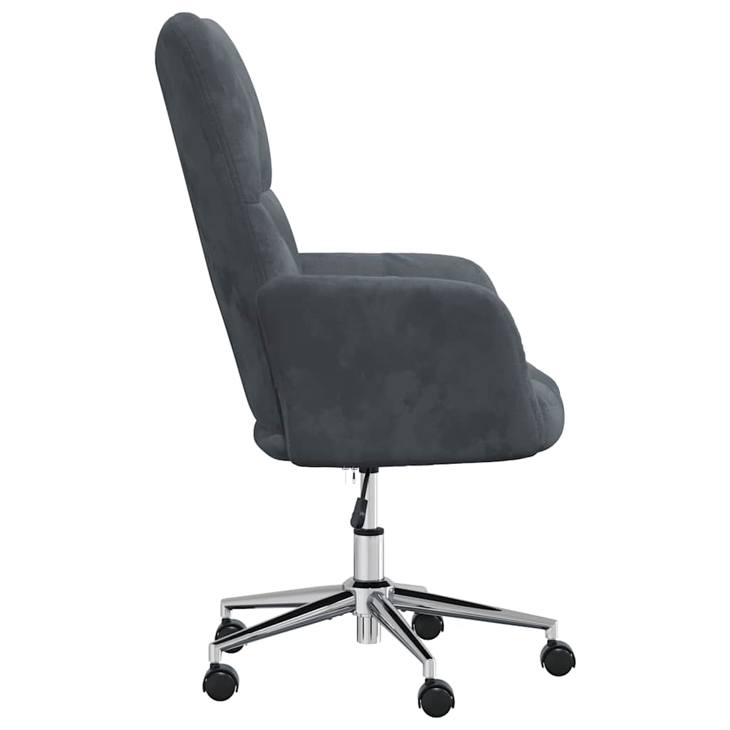 Sedia Relax Grigio Scuro in Velluto 328162