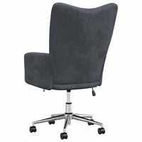 Sedia Relax Grigio Scuro in Velluto 328162