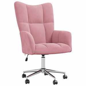 Sedia Relax Rosa in Velluto 328165
