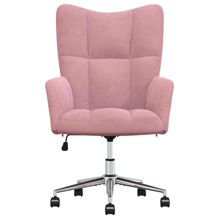 Sedia Relax Rosa in Velluto 328165