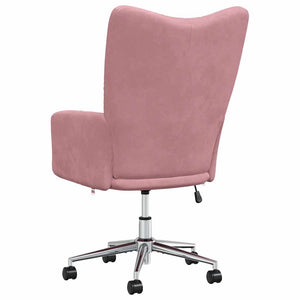 Sedia Relax Rosa in Velluto 328165