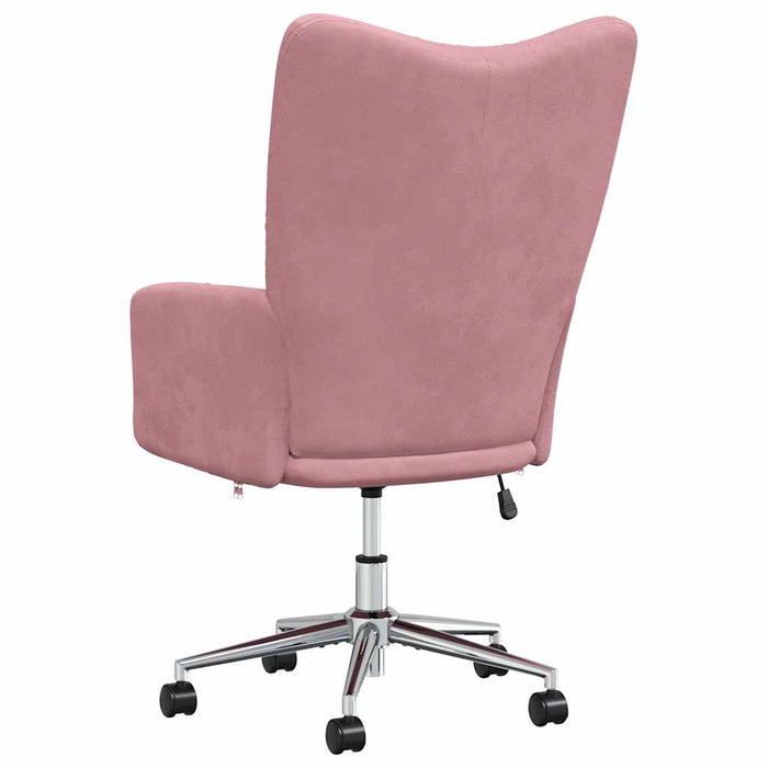 Sedia Relax Rosa in Velluto 328165