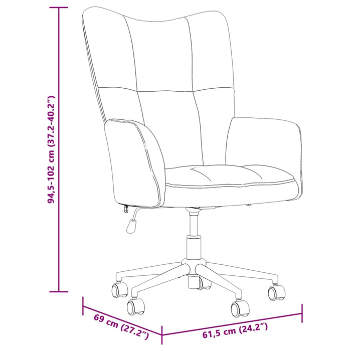 Sedia Relax Rosa in Velluto 328165