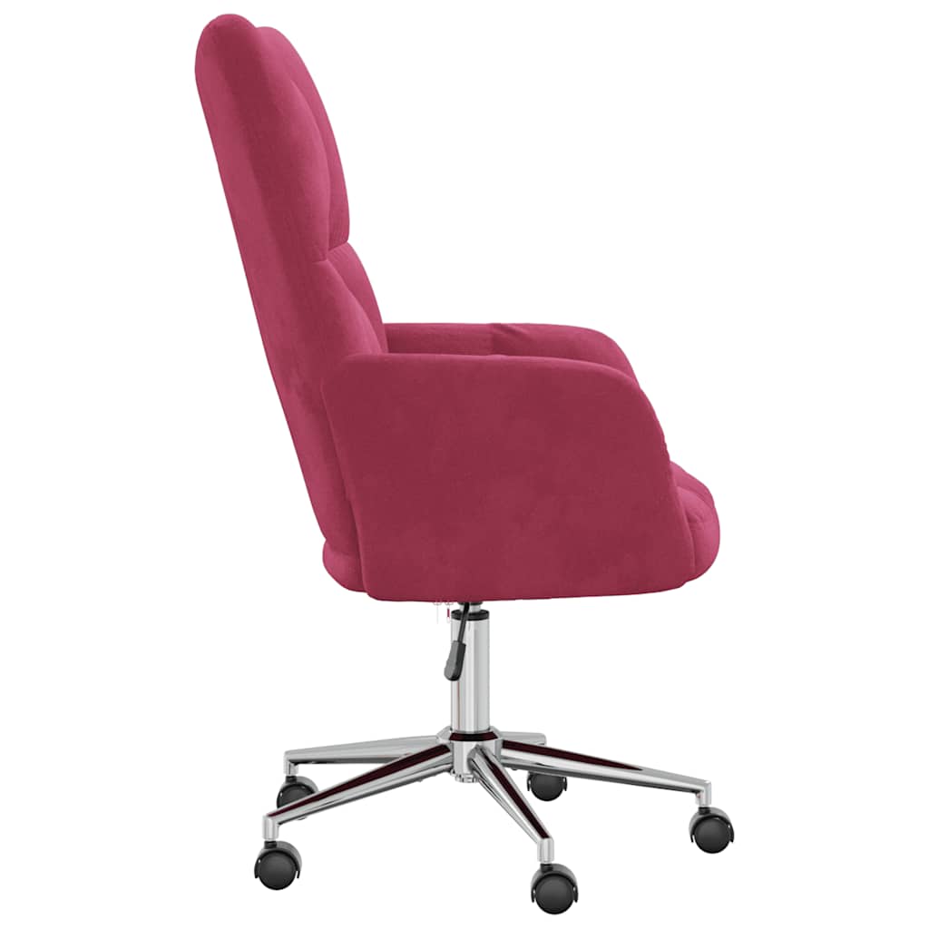 Sedia Relax Rosso Vino in Velluto 328166