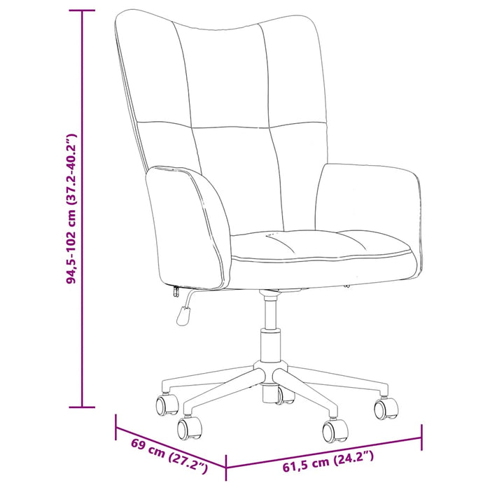 Poltrona Relax Nera in Velluto 328167