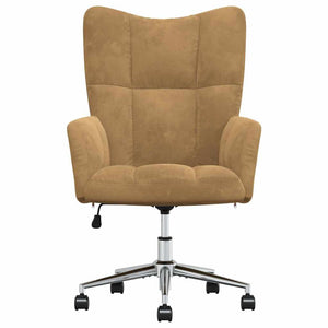 Poltrona Relax Marrone in Velluto 328169