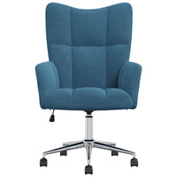 Sedia Relax Blu in Velluto 328171