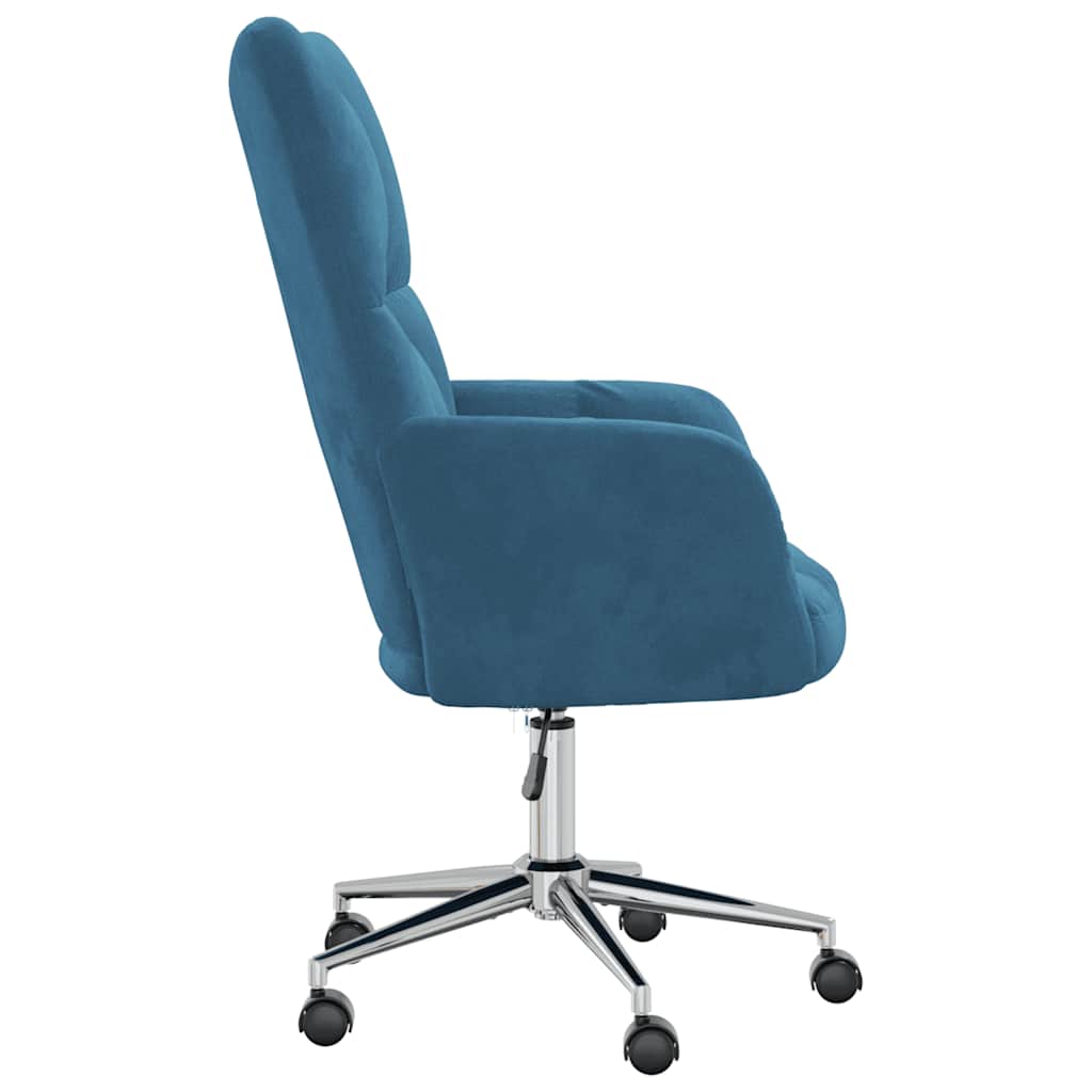 Sedia Relax Blu in Velluto 328171