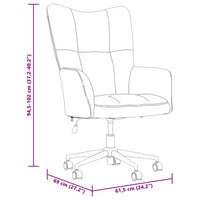 Sedia Relax Blu in Velluto 328171