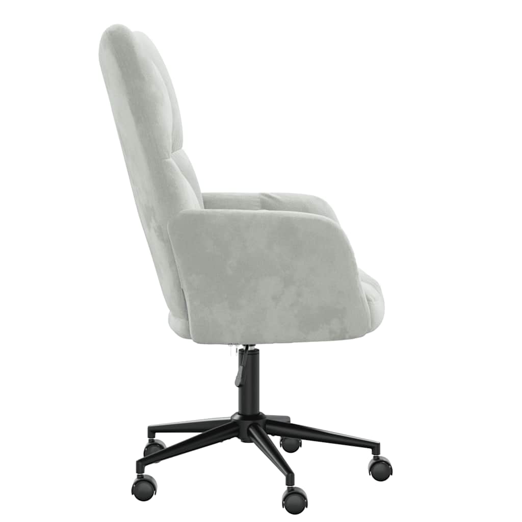 Sedia Relax Grigio Chiaro in Velluto 328172