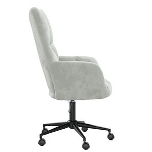 Sedia Relax Grigio Chiaro in Velluto 328172