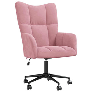 Sedia Relax Rosa in Velluto 328176