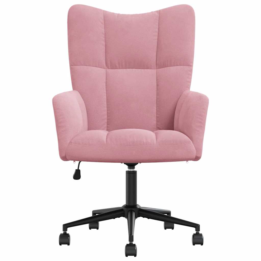 Sedia Relax Rosa in Velluto 328176