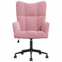 Sedia Relax Rosa in Velluto 328176