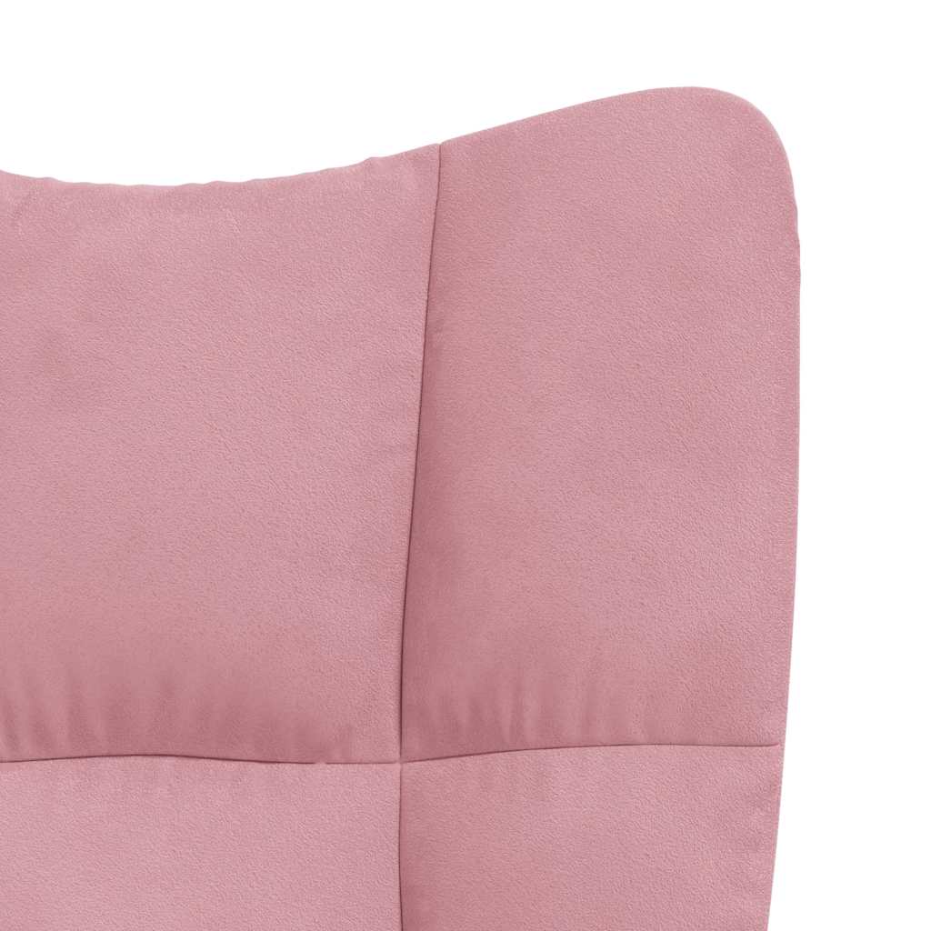 Poltrona Relax Rosa in Velluto cod mxl 21205