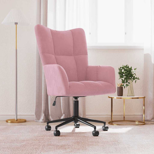 Sedia Relax Rosa in Velluto 328176