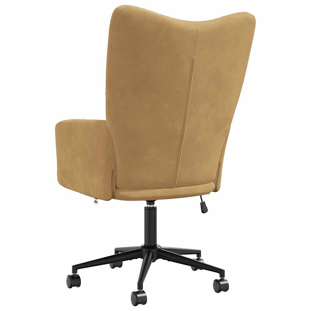 Poltrona Relax Marrone in Velluto cod mxl 72841