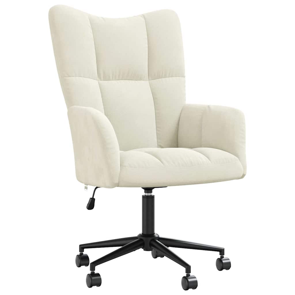 Poltrona Relax Bianco Crema in Vellutocod mxl 96540