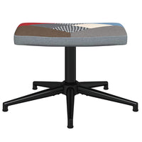 Poltrona Relax con Poggiapiedi in Tessuto Patchwork cod mxl 32659