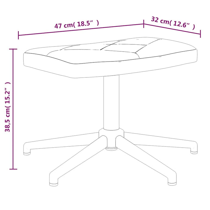 Poltrona Relax con Poggiapiedi in Tessuto Patchwork cod mxl 32659