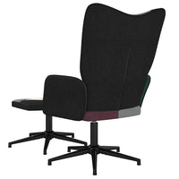 Poltrona Relax con Poggiapiedi in Tessuto Patchwork cod mxl 23464