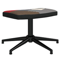 Poltrona Relax con Poggiapiedi in Tessuto Patchwork cod mxl 23464