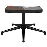 Poltrona Relax con Poggiapiedi in Tessuto Patchwork cod mxl 23464