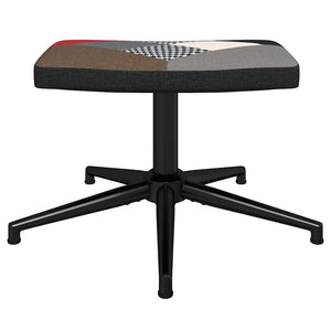 Poltrona Relax con Poggiapiedi in Tessuto Patchwork cod mxl 23464