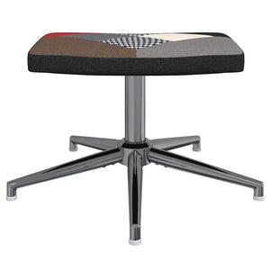 Sedia Relax con Sgabello in Tessuto Patchwork 328202