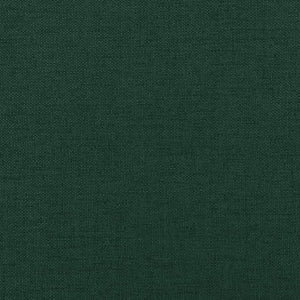 Poggiapiedi con Gambe in Legno Verde Scuro in Tessuto